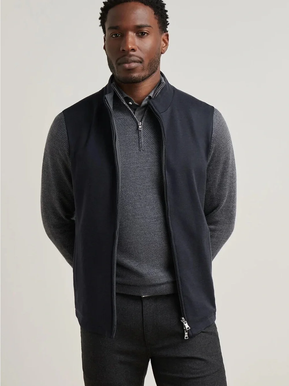 NWT Peter Millar Ryder Reversible Vest: Iridium (Small)
